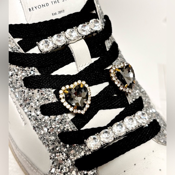 Be Charming Jewelry - NEW - BE CHARMING - 4PC Shoe Charm Set: gemstone hearts and crystal decor bars!!